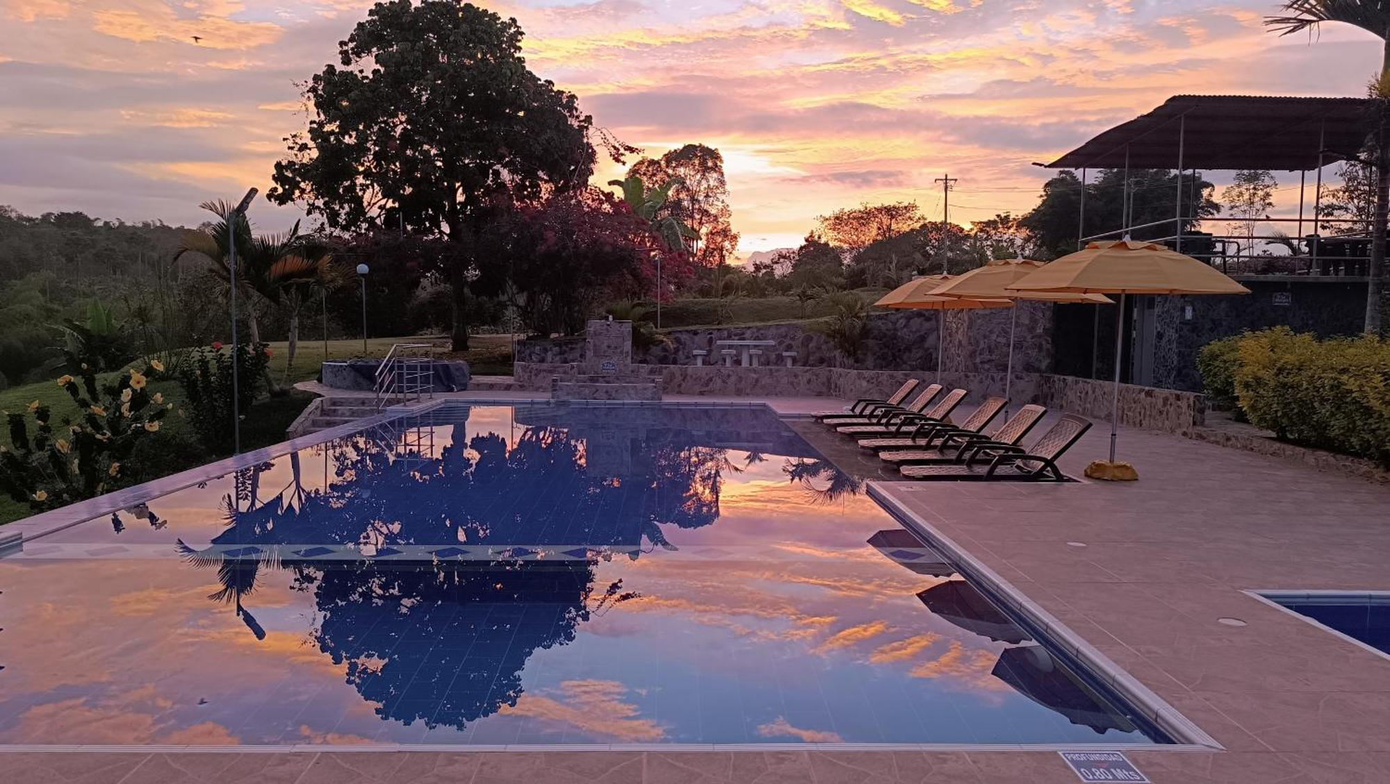 Hotel Campestre Los Mangos キンバヤ エクステリア 写真